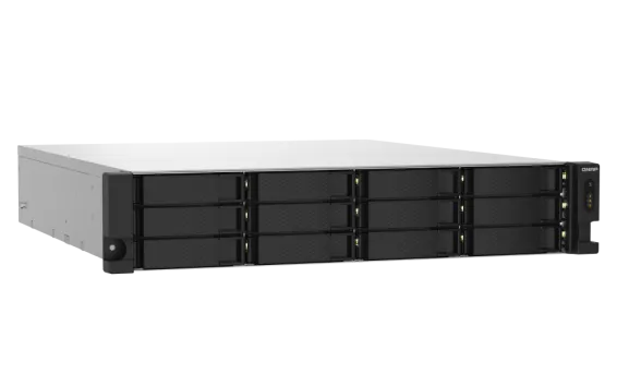 QNAP - TS-1232PXU-RP-4G-US - QNAP 2U 12-Bay ARM-based 2.5G &10G NAS, Quad Core 1.7GHz, 4GB DDR3 RAM, 2 x 10GbE SFP+, 2 x 2.5GbE, Redundant Power Supply
