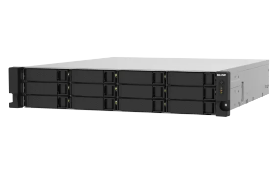 QNAP - TS-1232PXU-RP-4G-US - QNAP 2U 12-Bay ARM-based 2.5G &10G NAS, Quad Core 1.7GHz, 4GB DDR3 RAM, 2 x 10GbE SFP+, 2 x 2.5GbE, Redundant Power Supply