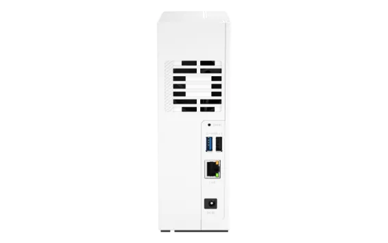 QNAP - TS-133-US - QNAP Tower NAS 1 bay ARM Cortex-A55 4C, 1 x SATA 6Gb/s 3.5"/2.5", 2GB DDR4 RAM on-board, 1 x GbE