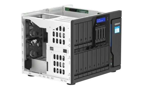 QNAP - TS-1655-8G-US - QNAP TS-1655 16-Bay High-Performance Desktop NAS, Intel Atom C5125 8C/8T 2.8GHz processor, 8 GB UDIMM DDR4 non-ECC RAM