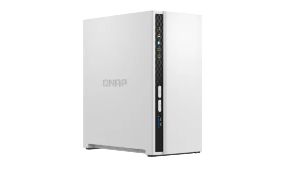 QNAP - TS-233-US - QNAP Tower NAS 2 bay ARM Cortex-A55 4C, 2 x SATA 6Gb/s 3.5"/2.5", 2GB DDR4 RAM on-board, 1 x GbE