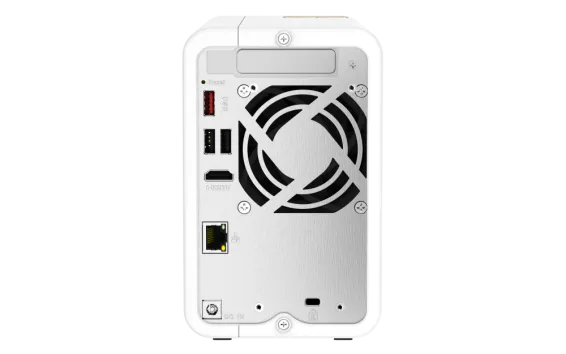 QNAP - TS-262-4G-US - QNAP 2-Bay desktop NAS, Intel Celeron N4505 dual-core processor, 4GB DDR4 SODIMM RAM