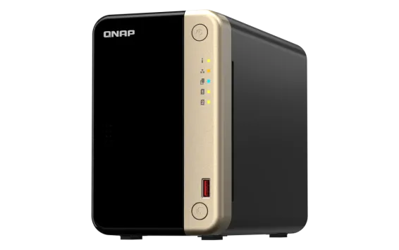 QNAP - TS-264-8G-US - QNAP TS-264 2-Bay High-Performance Desktop NAS. Intel 4C/4T Processor, burst up to 2.9GHz with 8GB DDR4 RAM On-Board