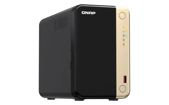 QNAP - TS-264-8G-US - QNAP TS-264 2-Bay High-Performance Desktop NAS. Intel 4C/4T Processor, burst up to 2.9GHz with 8GB DDR4 RAM On-Board