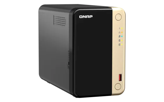 QNAP - TS-264-8G-US - QNAP TS-264 2-Bay High-Performance Desktop NAS. Intel 4C/4T Processor, burst up to 2.9GHz with 8GB DDR4 RAM On-Board