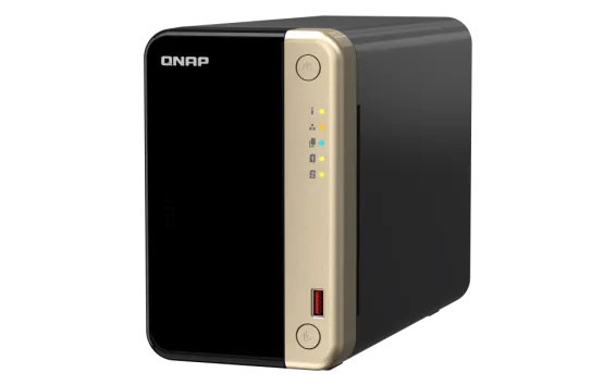 QNAP - TS-264-8G-US - QNAP TS-264 2-Bay High-Performance Desktop NAS. Intel 4C/4T Processor, burst up to 2.9GHz with 8GB DDR4 RAM On-Board