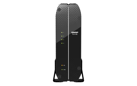 QNAP - TS-410E-8G-US - QNAP TS-410E 4-Bay fanless Desktop NAS. Intel Celeron J6412 quad-core with onboard 8GB RAM