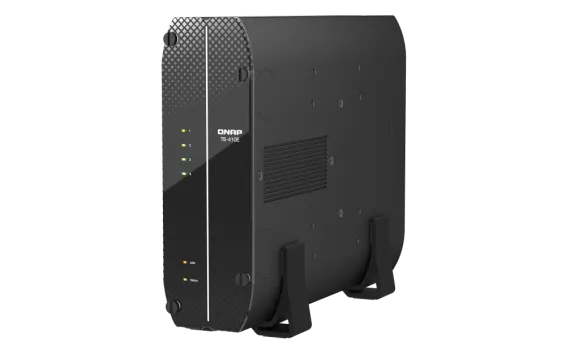QNAP - TS-410E-8G-US - QNAP TS-410E 4-Bay fanless Desktop NAS. Intel Celeron J6412 quad-core with onboard 8GB RAM