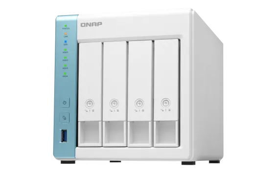 QNAP - TS-431P3-4G-US - QNAP 4-Bay High-Performance Private Cloud NAS with 2.5GbE Network. Annapurna Labs AL314 4-Core 1.7GHz Processor with 4GB RAM