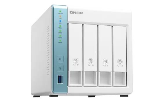 QNAP - TS-431P3-4G-US - QNAP 4-Bay High-Performance Private Cloud NAS with 2.5GbE Network. Annapurna Labs AL314 4-Core 1.7GHz Processor with 4GB RAM
