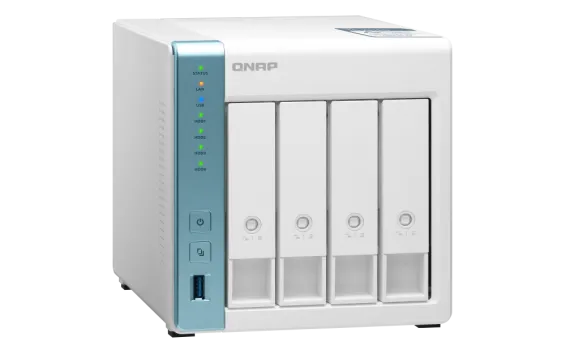 QNAP - TS-431P3-4G-US - QNAP 4-Bay High-Performance Private Cloud NAS with 2.5GbE Network. Annapurna Labs AL314 4-Core 1.7GHz Processor with 4GB RAM