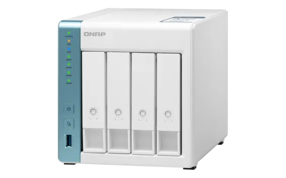 QNAP - TS-431P3-4G-US - QNAP 4-Bay High-Performance Private Cloud NAS with 2.5GbE Network. Annapurna Labs AL314 4-Core 1.7GHz Processor with 4GB RAM