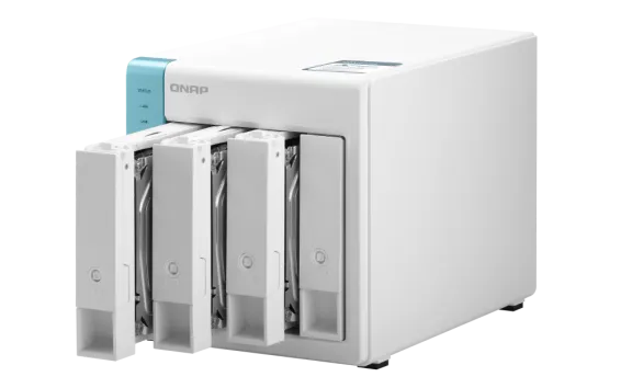 QNAP - TS-431P3-4G-US - QNAP 4-Bay High-Performance Private Cloud NAS with 2.5GbE Network. Annapurna Labs AL314 4-Core 1.7GHz Processor with 4GB RAM