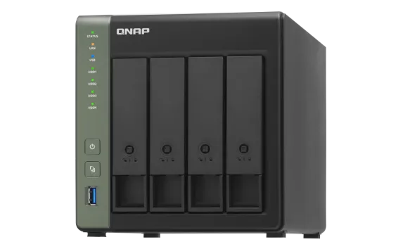 QNAP - TS-431X3-4G-US - QNAP TS-431X3 4-Bay ARM-based NAS with Hardware Encryption, Quad Core 1.7GHz, 4GB RAM, 10GbE(SFP+) ,2.5GbE and 1GbE LAN