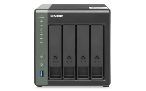 QNAP - TS-431X3-4G-US - QNAP TS-431X3 4-Bay ARM-based NAS with Hardware Encryption, Quad Core 1.7GHz, 4GB RAM, 10GbE(SFP+) ,2.5GbE and 1GbE LAN