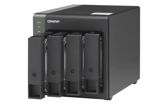 QNAP - TS-431X3-4G-US - QNAP TS-431X3 4-Bay ARM-based NAS with Hardware Encryption, Quad Core 1.7GHz, 4GB RAM, 10GbE(SFP+) ,2.5GbE and 1GbE LAN