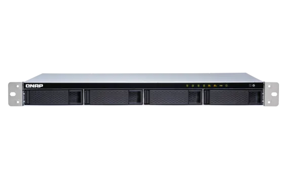 QNAP - TS-431XeU-2G-US - QNAP 4-bay 1U Short-Depth Rackmount NAS with Built-in 10GbE Network