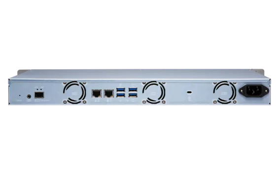 QNAP - TS-431XeU-2G-US - QNAP 4-bay 1U Short-Depth Rackmount NAS with Built-in 10GbE Network