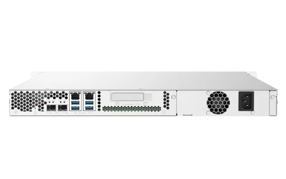 QNAP - TS-432PXU-2G-US - QNAP 1U 4-Bay ARM-based 2.5G &10G NAS, Quad Core 1.7GHz, 2GB DDR3 RAM, 2 x 10GbE SFP+, 2 x GbE, Single Power Supply (not upgradeable)