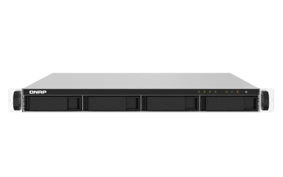 QNAP - TS-432PXU-RP-2G-US - QNAP 1U 4-Bay ARM-based 2.5G &10G NAS, Quad Core 1.7GHz, 2GB DDR3 RAM, 2 x 10GbE SFP+, 2 x GbE, Redundant Power Supply