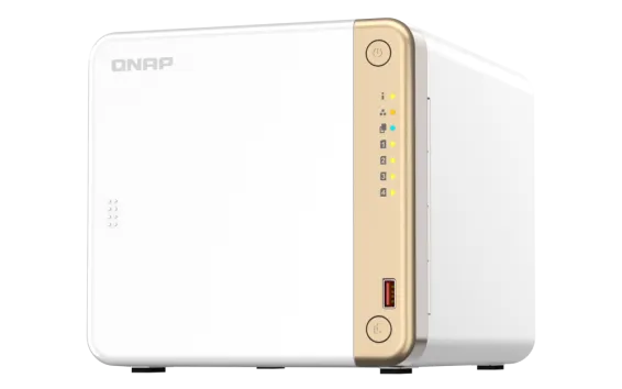 QNAP - TS-462-4G-US - QNAP 4-Bay desktop NAS, Intel Celeron N4505 dual-core processor, 4GB DDR4 RAM On-Board (Non-Expandable)