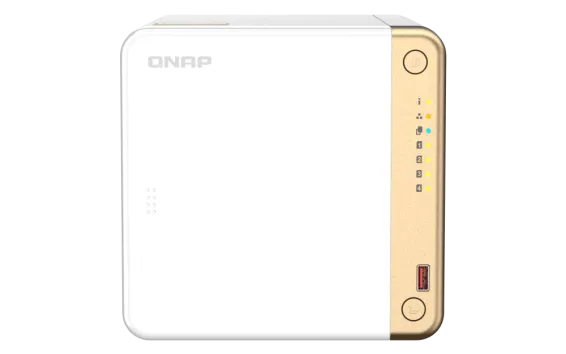 QNAP - TS-462-4G-US - QNAP 4-Bay desktop NAS, Intel Celeron N4505 dual-core processor, 4GB DDR4 RAM On-Board (Non-Expandable)