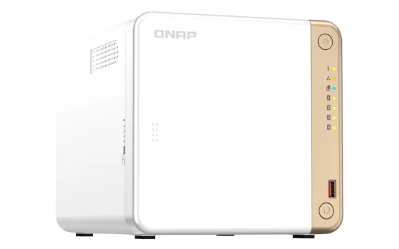 QNAP - TS-462-4G-US - QNAP 4-Bay desktop NAS, Intel Celeron N4505 dual-core processor, 4GB DDR4 RAM On-Board (Non-Expandable)