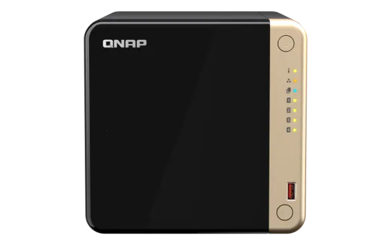 QNAP - TS-464-8G-US - QNAP TS-464 4-Bay High-Performance Desktop NAS. Intel 4C/4T Processor, burst up to 2.9GHz with 8GB DDR4 RAM
