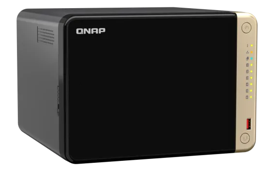 QNAP - TS-664-8G-US - QNAP TS-664 6-Bay High-Performance Desktop NAS. Intel 4C/4T Processor, burst up to 2.9GHz with 8GB DDR4 RAM