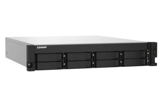 QNAP - TS-832PXU-4G-US - QNAP 2U 8-Bay ARM-based 2.5G &10G NAS, Quad Core 1.7GHz, 4GB DDR3 RAM, 2 x 10GbE SFP+, 2 x 2.5GbE, Single Power Supply