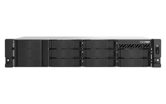 QNAP - TS-855eU-8G-US - QNAP 2U 8-Bay short depth rackmount NAS/iSCSI IP-SAN. Intel Atom C5125 8C 2.8GHz, 8GB RAM