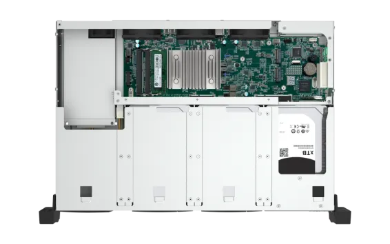 QNAP - TS-855eU-8G-US - QNAP 2U 8-Bay short depth rackmount NAS/iSCSI IP-SAN. Intel Atom C5125 8C 2.8GHz, 8GB RAM