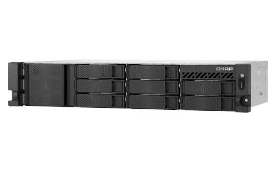 QNAP - TS-855eU-RP-8G-US - QNAP 2U 8-Bay short depth rackmount NAS/iSCSI IP-SAN. Intel Atom C5125 8C 2.8GHz, 8GB RAM
