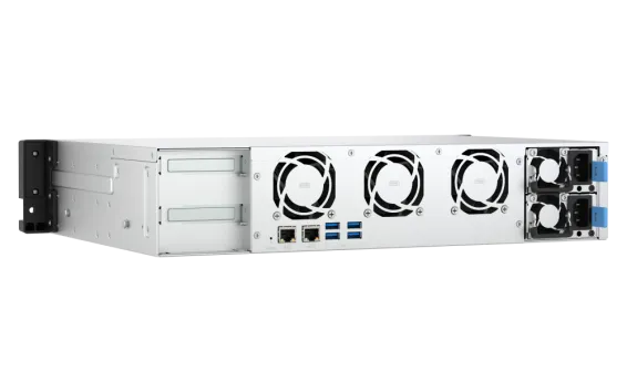 QNAP - TS-855eU-RP-8G-US - QNAP 2U 8-Bay short depth rackmount NAS/iSCSI IP-SAN. Intel Atom C5125 8C 2.8GHz, 8GB RAM