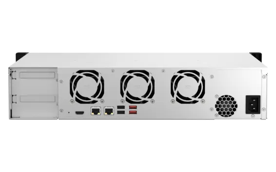 QNAP - TS-864eU-4G-US - QNAP 2U 8-bay short depth 12" rackmount NAS, Intel Celeron N5105/N5095 4C/4T, burst up to 2.9 GHz, 4GB RAM (2 x SODIMM slots, max 16GB total)