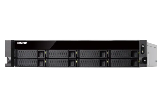 QNAP - TS-877XU-RP-3600-8G-US - QNAP 2U 8-Bay Rackmount NAS, AMD Ryzen 3600 6-core/12-thread 3.6 GHz processor, 8GB DDR4 RAM (max 64GB RAM), 8x 2.5"/3.5" SATA HDD/SSD, 2xGbE LAN, 2 x 10GbE SFP+, USB. 3.1/3.0,  4 x PCIe expansion slot
