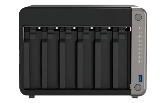 QNAP - TS-AI642-8G-US - QNAP 6-Bay desktop AI NAS, NPU 6TOPS, 4C ARM Cortex-A76 2.2GHz, 4C Cortex-A55 1.8GHz, 8GB DDR4 RAM