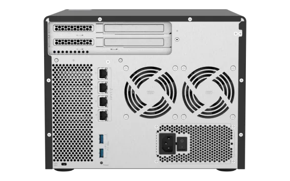 QNAP - TS-h886-D1602-8G-US - QNAP 8-Bay QuTS hero NAS, Xeon D-1602 2.5GHz, 8GB ECC RAM, 4 x 2.5GbE,  PCIe expansion slot x2, built-in M.2 NVMe Gen3 x4 port x2