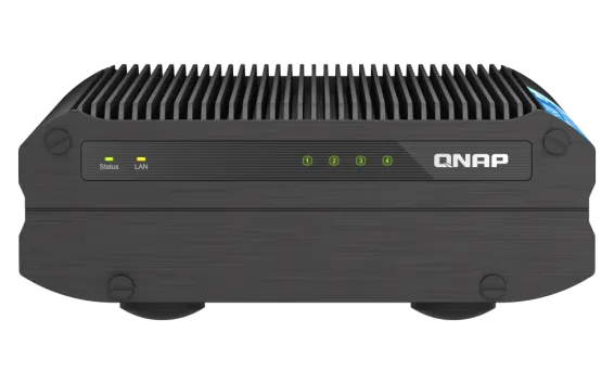 QNAP - TS-i410X-8G-US - QNAP TS-i410X 4-Bay fanless industrial NAS. Intel Atom x6425E quad-core burst up to 3.0 GHz with onboard 8GB RAM