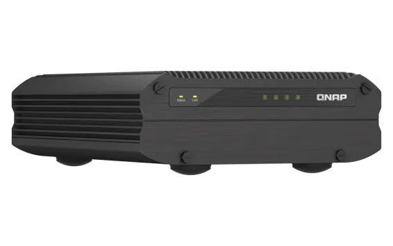 QNAP - TS-i410X-8G-US - QNAP TS-i410X 4-Bay fanless industrial NAS. Intel Atom x6425E quad-core burst up to 3.0 GHz with onboard 8GB RAM
