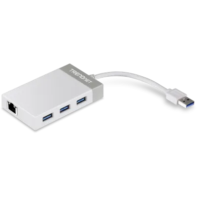 TRENDNET - TU3-ETGH3 - USB 3.0 to Gigabit Ethernet Adapter + USB Hub