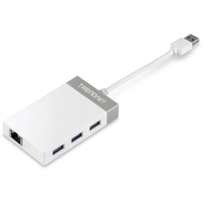 TRENDNET - TU3-ETGH3 - USB 3.0 to Gigabit Ethernet Adapter + USB Hub