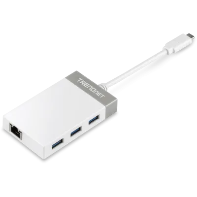 TRENDNET - TUC-ETGH3 - USB-C to Gigabit Ethernet Adapter + USB Hub