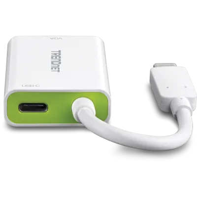 TRENDNET - TUC-VGA2 - USB-C to VGA HDTV Adapter with PD support