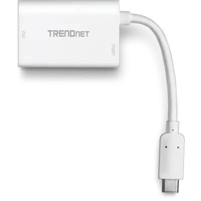 TRENDNET - TUC-VGA2 - USB-C to VGA HDTV Adapter with PD support