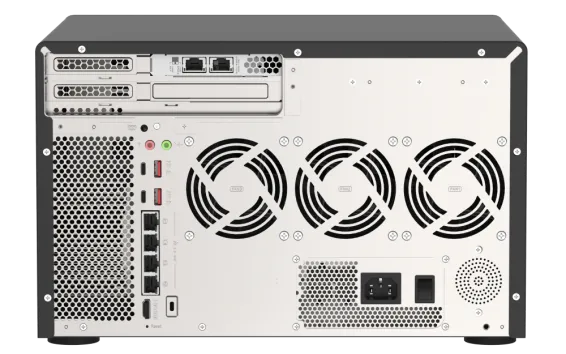 QNAP - TVS-h1288X-W1250-16G-US - QNAP 12-Bay TurboNAS (8 x 3.5" HDD + 4 x 2.5" SSD), SATA 6G, Intel Xeon W-1250 6 cores 12 threads 3.3 GHz (boost up to 4.7 GHz)