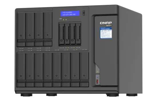 QNAP - TVS-h1688X-W1250-32G-US - QNAP - TVS-h1688X-W1250-32G-US - QNAP 16-Bay TurboNAS (12 x 3.5" HDD + 4 x 2.5" SSD)