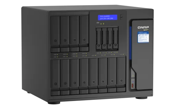 QNAP - TVS-h1688X-W1250-32G-US - QNAP - TVS-h1688X-W1250-32G-US - QNAP 16-Bay TurboNAS (12 x 3.5" HDD + 4 x 2.5" SSD)
