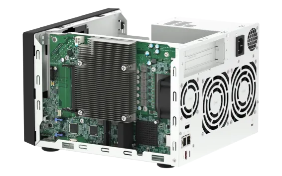 QNAP - TVS-h674-i5-32G-US - QNAP Ultra-High Speed 6 Bay NAS. Intel Core i5-12400 6C/12T, 32GB RAM DDR4 RAM