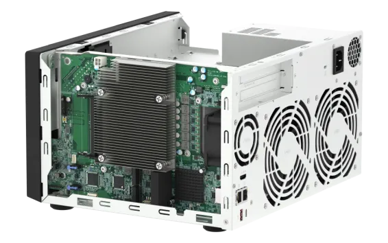 QNAP - TVS-h874-i5-32G-US - QNAP Ultra-High Speed 8 Bay NAS Intel Core i5-12400 6C/12T, 32GB RAM DDR4 RAM